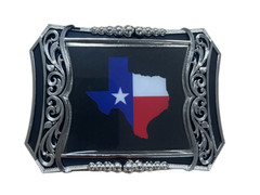 Texas State Belt Buckle Flag Cowboy Rodeo Western Fashion Star Hebillas Vaquera
