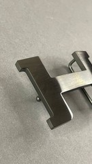 Glossy Black H Buckle 40mm 1.5` Black Hardware Belt Buckle
