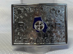 Balto Co Railroad Police Belt Buckle 1.75&Prime; Loop Maryland Railway Service