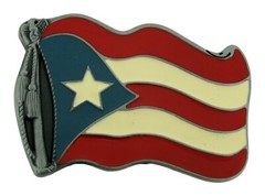 State of Puerto Rico Usa Flag Bandera puertorriquena Puertorriqueno Belt Buckles