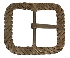 2&Prime; Square Twisted Hand-Forged Buckle – (3&Prime; overall size, 2&Prime; inside opening)