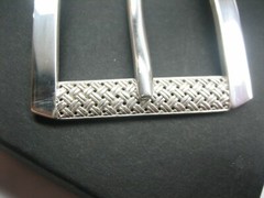 STERLING SILVER 925 BUCKLE AVAILABLE FOR 1&Prime; 1-1/8&Prime; 1-1/4&Prime; 1-3/8&Prime; 1-1/2&Prime; BELTS