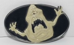 2010 GHOST BUSTERS THE MOVIE Slimer BELT BUCKLE -Slimer Glows In The Dark