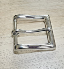 Silver 1 1/2inches (38 mm) Single Tongue Prong Square Belt Buckle Silver NEW