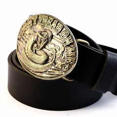Don&rsquo;t Tread on Me belt buckle, Historical American flag, solid brass belt buckle
