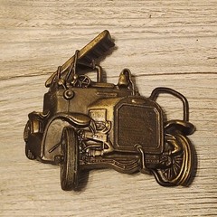 Choice – Vintage Belt Buckle – Fonz – Texas – BASS – Hesston – Fire Truck