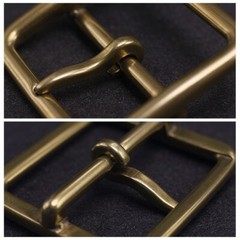 1 X Square Solid Brass Single Prong Belt Buckle 35mm/40mm Replacement
