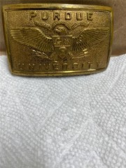 Vintage PURDUE University Mid Century NCAA College Uniform Belt Buckle original