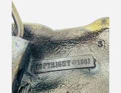 Bass Fishing Belt Buckle Western Great American Buckles USA Serial #531 1981