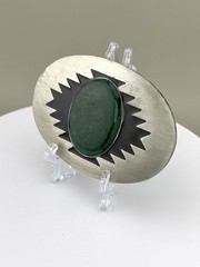 Southwestern Green Malachite Look Belt Buckle Arroyo Grande 1993