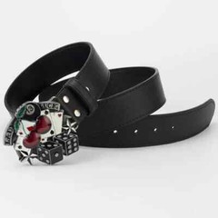 New Gambling Dice Belt Buckle 13 Point Lady Luck Woman Belt Buckle