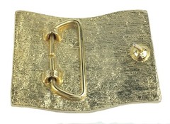 Vintage 1776 – 1976 USA Bicentennial Flag Marching Militia Belt Buckle EXC Cond!