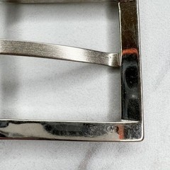 Silver Tone Simple Basic Belt Buckle