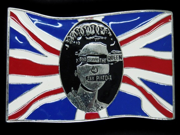 TD01131 2005 **SEX PISTOLS GOD SAVE THE QUEEN** MUSIC BAND COMMEMORATIVE BUCKLE