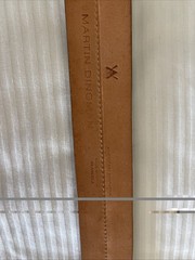 Martin Digman American Alligator Skin Belt, Tan Size 34