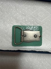 Vintage Green and Black Fish Belt Buckle