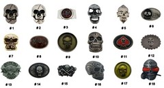 New Men Women Halloween Party Costume Skull Pirate Skeleton Xbones Belt Buckles