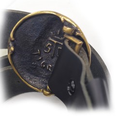 Tigran Kings of King Vasileon Vasilen Armenian Brass Belt Buckle with Leather