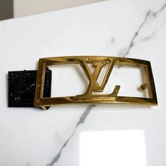 Louis Vuitton Crocodile Belt Black Vintage Luxury Rare