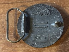 Great American Buckle Co. 1977 Limited Edition Silver Baseball Belt Buckle