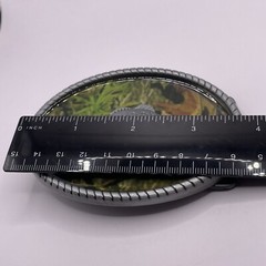 CAMO Big-Mouth Bass BELT BUCKLE Metal Western Fishing USA Camouflage Silver Tone