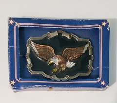 Vintage 1983 The Great American Buckle Co. Eagle Belt Buckle USA Made Numbered
