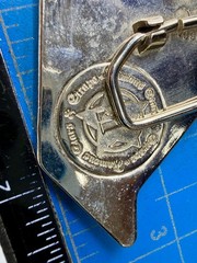 Famous Stars & Straps Silver Black Star Logo Metal Y2K Belt Buckle