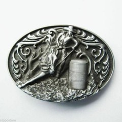 Original Cowgirl Rodeo Roping Racing Belt Buckle