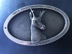 NRA Whittington Center Sponsor Belt Buckle