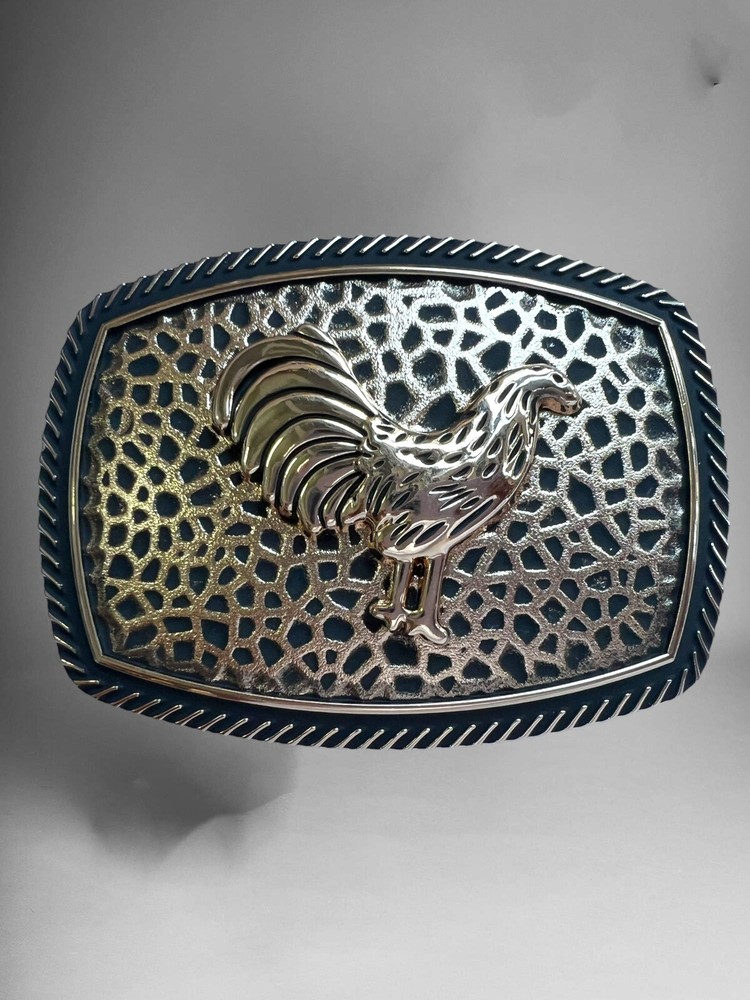 Rooster Cowboy Western Belt Buckle Hebilla Vaquera Fina Rodeo Con Gallo