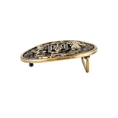 Brass belt buckle Ukrainian Trident, Tryzub, The Great coat of arms of Ukraine.