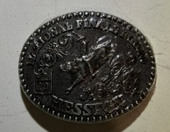 Hesston Vintage Rodeo Belt Buckle 1988 METAL Original Wrap National Finals NFR