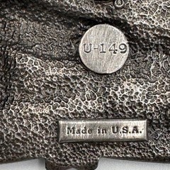 Vintage 1984 Bergamot Brass Works Steam Train Locomotive Belt Buckle U-149 USA
