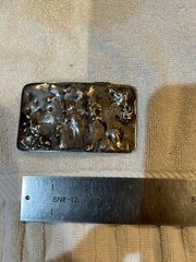 Vintage Modern Modernist Abstract Belt Buckle Brutalist