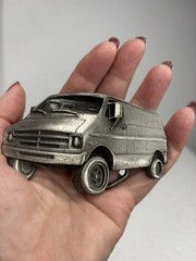 Vintage 1978 Dodge Van Belt Buckle by Bergamot Free Shipping 1 3/4&Prime; Belt