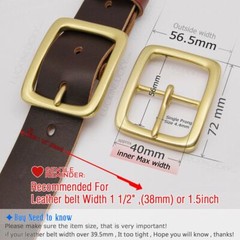 40mm 1 1/2 inch 1.5  » Solid brass buckle Belt Buckle / Bag Buckle/ Brass Buckle