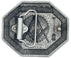Mason Freemason Masonic Enameled Belt Buckle New