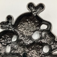 Qty (2) b.b. simon Red and White Skull Belt Buckles Black Chrome