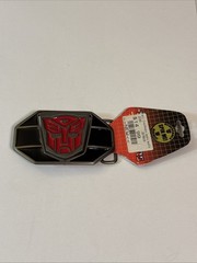 Transformers Reversible 4” Belt Buckle Decepticon Autobot Logo Official Diecast