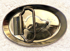 CLASSIC BELT BUCKLE RAILROAD TRAIN CAR CABOOSE ENGINEER CHESSLE GOLD TONE BB6