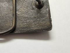 VINTAGE SMITH & WESSON World&rsquo;s Finest Handgun Belt Buckle Brass Pewter #811