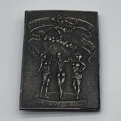 Coca-Cola Brass Belt Buckle ‘Feel On Top Of The World’ Topless Ladies VTG