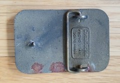 Vintage Lenton Rebar Splicing Dynabuckle Provo Utah Solid Brass Belt Buckle