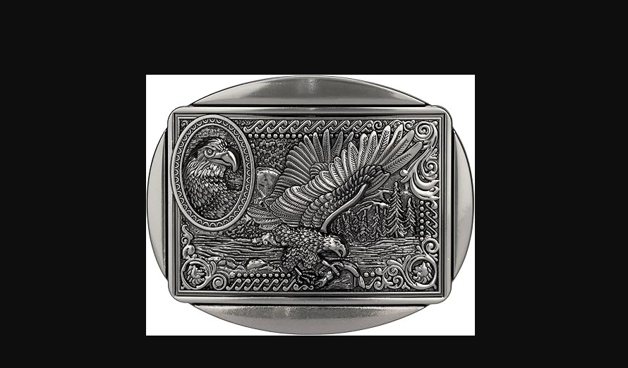 Belt Buckles for Men Women – Western Cowboy Belt Buckle American Flag and Eagle