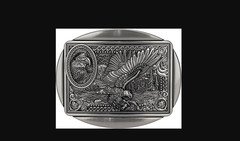 Belt Buckles for Men Women – Western Cowboy Belt Buckle American Flag and Eagle