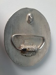 Real Rattlesnake Insert Belt Buckle SSI Made in USA