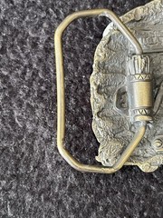 1991 Native American Indian Chief Skull The Great American Buckle Co. USA #1956
