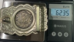 Antique 1921 Silver Morgan Dollar Coin Buckle