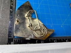 Famous Stars and Straps F Logo Belt Buckle Silver Black Metal Y2K