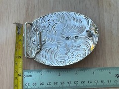 Western Buckle Oval Gold Silver Red Lone Star Texas Cowboy 2 » Hebillas Vaqueras
